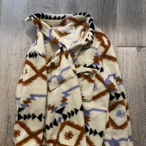 Next Signature Fleece with Geometric Design